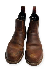 Red Wing Shoes Men’s 6.5D Chelsea Romeo Boots Brown Leather Slip-On Made in USA