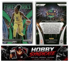 2022 Panini WNBA Prizm #11 Nneka Ogwumike Fireworks Green Prizm