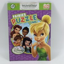 LeapFrog LeapReader  TAG Disney's Fairies Puzzle Time Game Book Tinkerbell