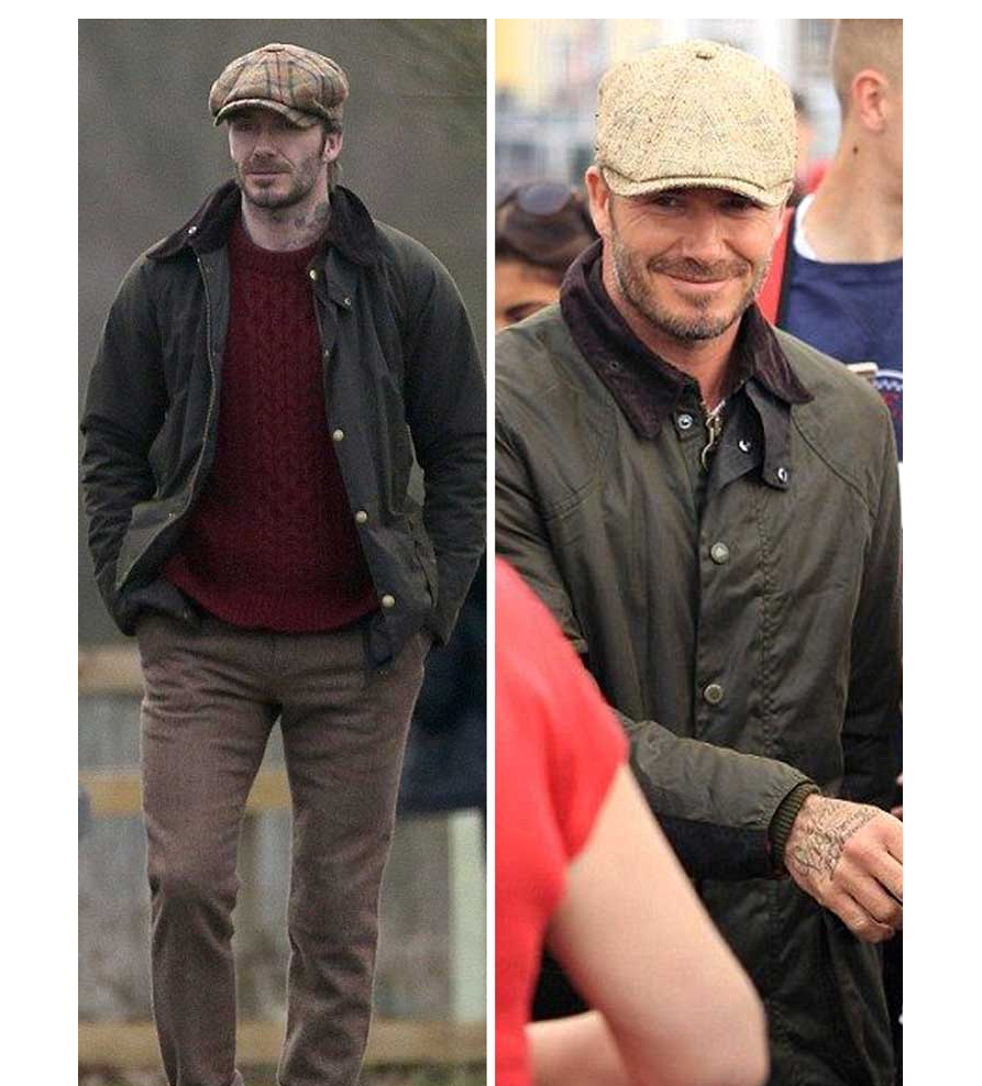 Olive David BECKHAM's Fav BARBOUR Men's ASHBY Wax Cotton