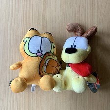 NWT Set Of 2 Garfield Cat and Odie Plush Toy Factory Nickelodeon Big Head