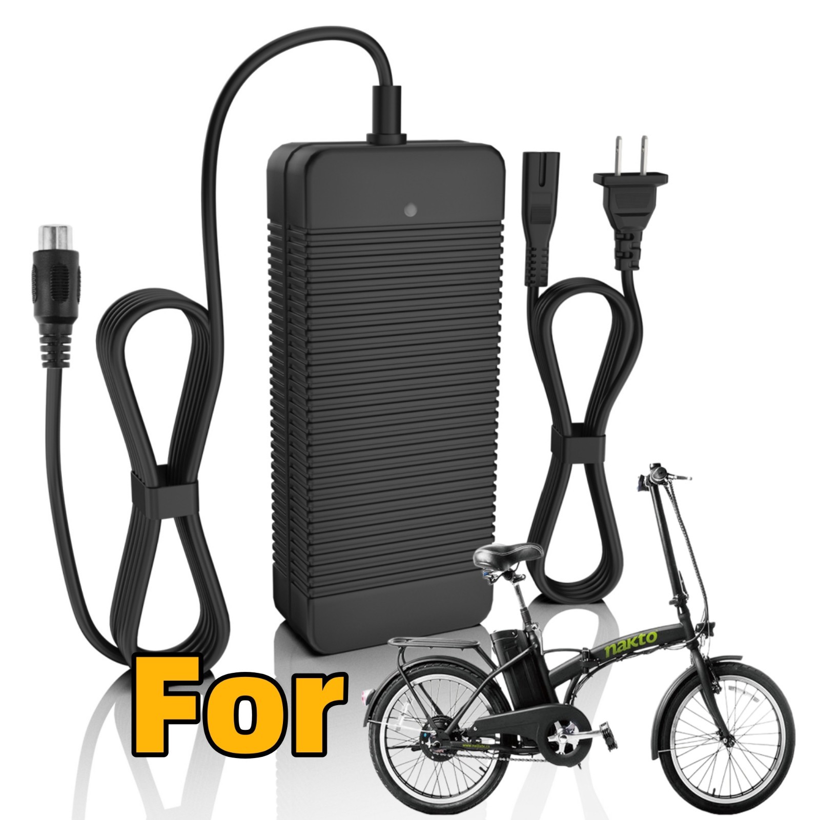 42V Charger for NAKTO Fashion 20" Folding 36V Lithium-ion Ba