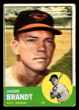 1963 Topps #65 Jackie Brandt