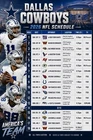 Dallas Cowboys 2026 NFL Football Schedule Refrigerator Magnet 4 by 6 inch
