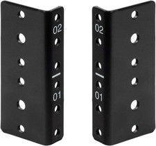 NavePoint 2U Vertical Rack Rail Pair DIY Kit ...