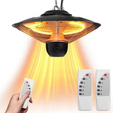 1500W Electric Hanging Patio Heater 360° Heating Waterproof Ceiling Heated Lamp