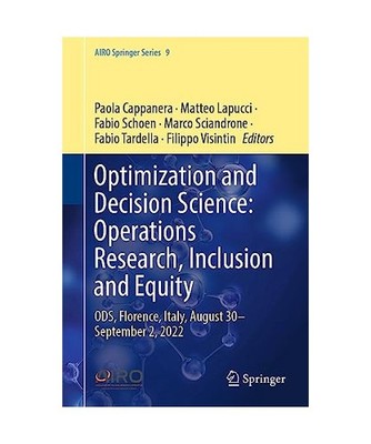 Optimization and Decision Science: Operations Research, Inclusion and Equity: OD