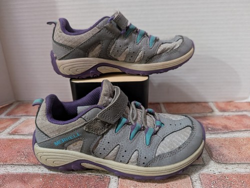 Zapatos Merrell Outback Low Gris Teal Niños Jóvenes Aire Libre Talla 1.5 - 20 cm Plantilla - Imagen 6 de 8