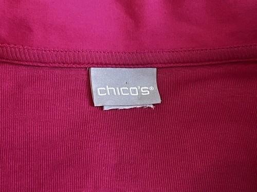 Top donna Chicos taglia 3,5 top collo manica corta rosa - Foto 4 di 7