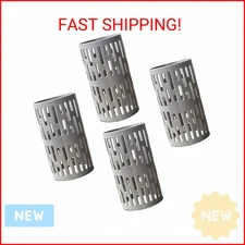 4PCS Grey PVC Tree Trunk Protector,Resizable New Tree Protection Fence Sapling G