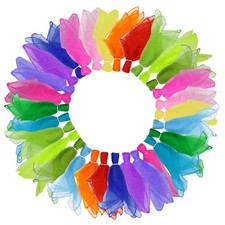 30 Pack Juggling Scarves 24 Inches, Square Dance Scarves Props Magic Tricks M