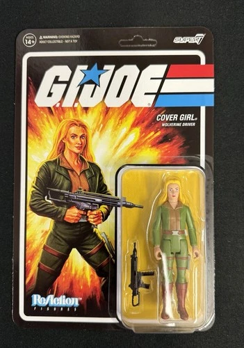 RARE 2022 Gi Joe Super7 Reaction Figure Cover Girl Wolverine Driver MOC MINTY!