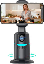 Auto Face Tracking Phone Holder Tripod, Smart Shooting Gimbal with Remote, 360 