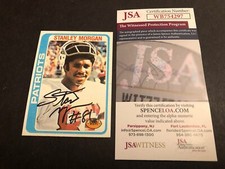 JSA 1978 TOPPS STANLEY MORGAN SIGNED PATRIOTS AUTOGRAPHED ROOKIE CARD RC 297