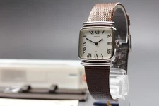 "NOS" Vintage Seiko Chariot 2220-5000 27mm Roman Tank Men's Manual Watch JAPAN