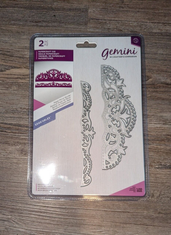Gemini Crafter’s Companion Edge'ables REGAL MIRROR BORDER papercraft die NEW