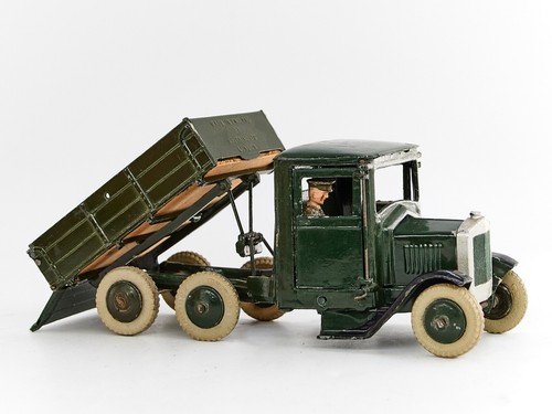 BRITAINS LTD No. 1335 Army Lorry 6 wheel Tipper WOOD Bed WWII 1950's EXC! #V44 - Picture 10 of 24