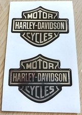 PAAR AUFKLEBER HARZ 3D CHROM SPIEGEL HARLEY DAVIDSON CHROME