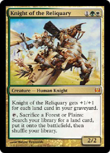 KNIGHT OF THE RELIQUARY FOIL Knights vs Dragons MTG Magic Cards