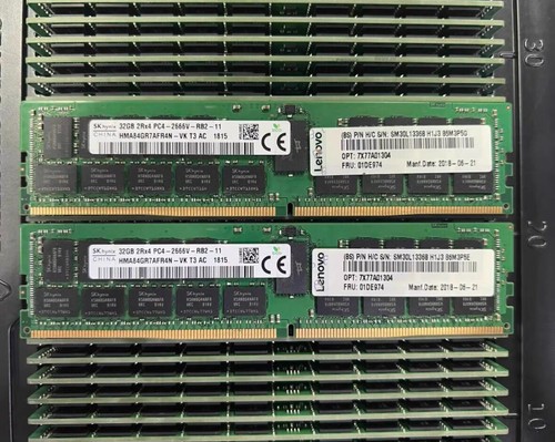 Lenovo/IBM 01DE974 7X77A01304 32GB 2Rx4 DDR4 PC4-2666V ECC RDIMM Server Memory - Picture 2 of 2