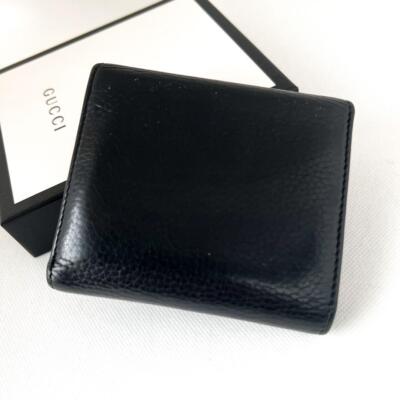 ①GUCCI Tri-Fold Wallet Interlocking G Gucci Trifold Wallet Soho Interlocking Gg Leather Logo