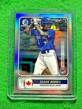 DASAN BROWN SPANNING THE GLOBE TORONTO BLUE JAYS 2020 TOPPS BOWMAN CHROME 