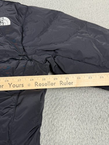 North Face Jacket Youth Girls Large Black Goose Down 550 Quilted Coat Outdoor - Picture 20 of 24