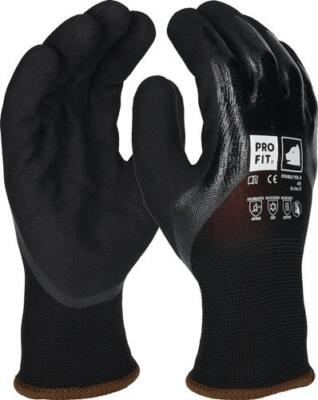 6er PACK(Paar) PRO FIT 476-10 Kälteschutzhandschuh Double Tril Größe 10 schwarz/