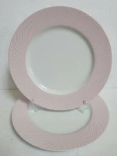 Set of (2) Sasaki Regency Pink 12" Dinner Plates EXC