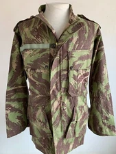 VTG Old Portuguese Lizard Camo Jacket ParaGrup Comando Parachutist Army Portugal