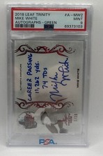 2018 Leaf Trinity GREEN MIKE WHITE Auto Rookie /10 Inscription PSA 9 RC