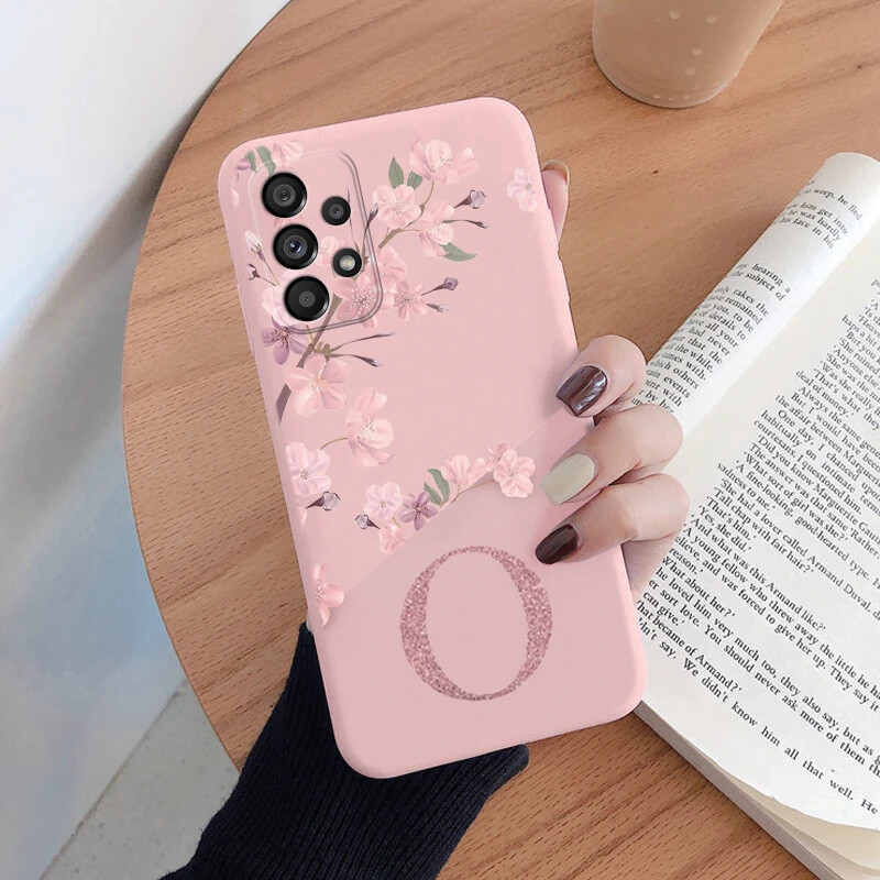 For Samsung Galaxy A53 5G Phone Cover Pink Letters Cute Flowers Pattern Shell S eBay