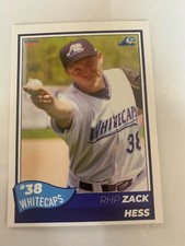 Zack Hess Card 2021 West Michigan White Caps Team Card