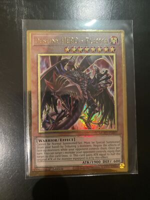 Yugioh Destiny HERO - Plasma MGED-EN007 Gold Rare 1st Edition NM