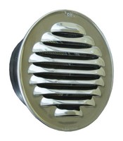 LüFtungsgitter Edelstahl Rund Stutzen Dn 80 Mm/LäNge 45 Mm, Mit Dichtung