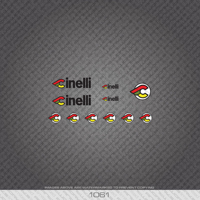 Decals 01063 Cinelli Bicycle Stickers Transfers