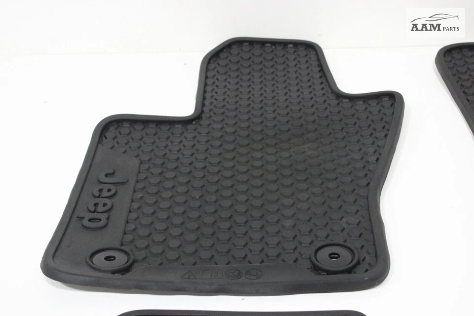 Jeep Compass 2017-2021 juego alfombrilla goma delantera trasera izquierda y derecha OEM Foto 2 de 4