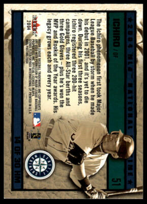 2004 Fleer National Pastime #14HM Ichiro History in the Making | eBay
