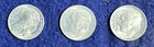 1954 PDS BU Silver Roosevelt Dimes Set of 3 Coins from Original Rolls!