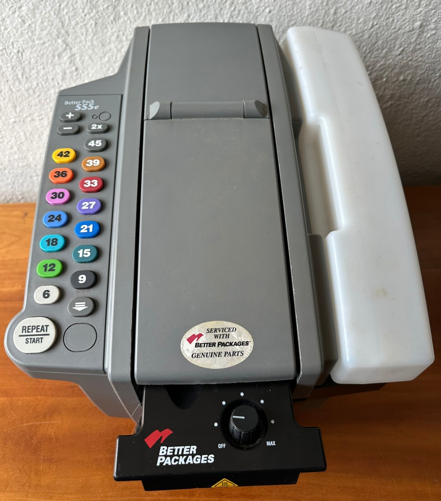 Better Pack 555eS Electronic Paper (Kraft) Tape Dispenser 841436047401