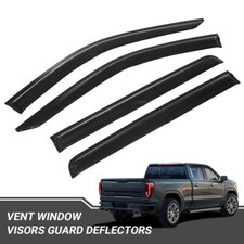 4pc For Chevy Silverado 1500 Crew Cab 2019-2023 Window Vent Visors Rain Guards