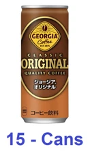 Georgia CLASSIC ORIGINAL Coffee by Coca Cola (250g x 15 Cans), Popular in Japan