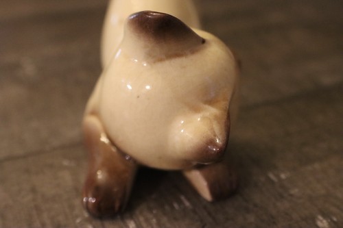 Sehr hübsche schlafende Siamkatze Vintage Keramik Porzellan - Bild 7 von 8