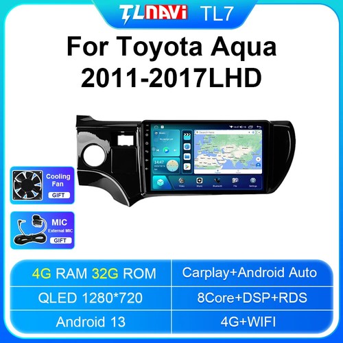 For Toyota Aqua Prius C Car Multimedia Stereo Player Carplay GPS Navigator Radio - Bild 35 von 40