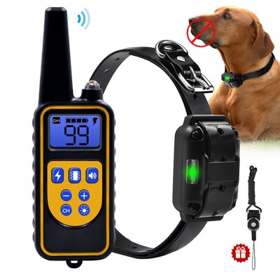 Dog Shock Training Collar LED Rechargeable Waterproof Pet Dog No-Bark E- Collar | eBay