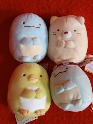 Sumikko Gurashi San-X Plüsch Lot Set 4 Echsen Pinguin Größe: ca. 10-12cm