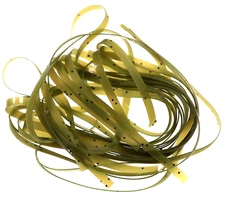 NYMPH SKIN - Scud Back - 3mm wide - 6ft. - OLIVE w/ Black Fleck - Stretch - NEW!