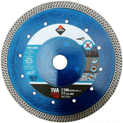 Rubi TVA SUPERPRO 180 x 22,23 x 1,6 mm Diamant Trennscheibe für hartes Material