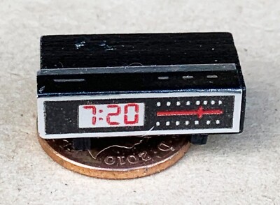 Puppenstube Radiowecker Holz nicht funktionstüchtig Maßstab 1:12 Miniatur Tumdee