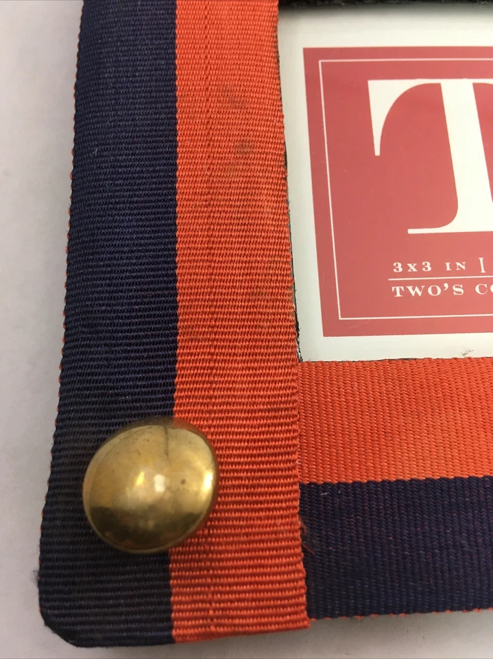 Juego de 2 marcos de cinta rojos y azules Two's Company de 3" x 3" Foto 3 de 4